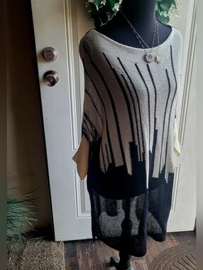 My Beloved Black and Cream Top